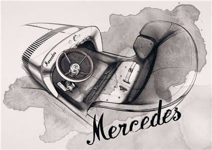 Vision Mercedes Simplex, 2019 - Design Sketch by Marius Torterat