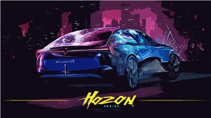 Hozon Neta Eureka 03 Concept, 2020 - Design Sketch 