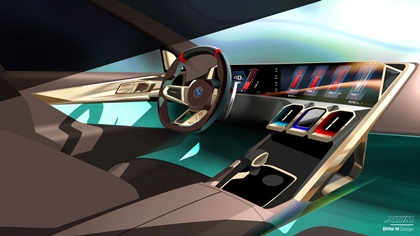 BMW Concept XM, 2021 – Design Sketch – Interior