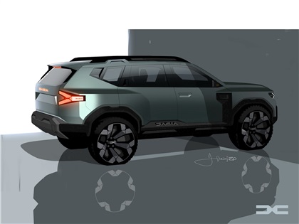 Dacia Bigster Concept, 2021 – Design Sketch by Victor Sfiazof