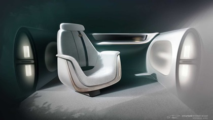 Hyundai SEVEN Concept, 2021 – Design Sketch – Interior