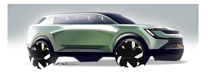Skoda Vision 7S Concept, 2022 – Design Sketch