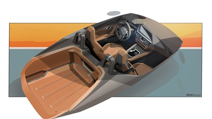 BMW Concept Touring Coupé, 2023 – Design Sketch – Interior