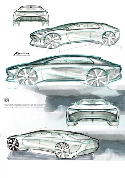 Buick Proxima Concept, 2023 – Design Sketch by Kunlong Xie