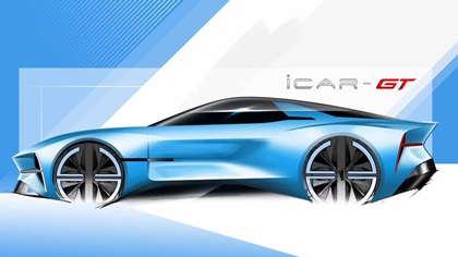 Chery iCar GT Concept, 2023 – Design Sketch