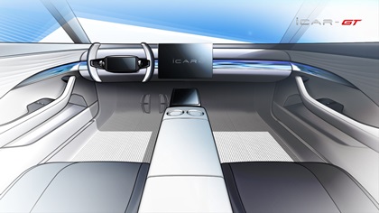 Chery iCar GT Concept, 2023 – Design Sketch – Interior