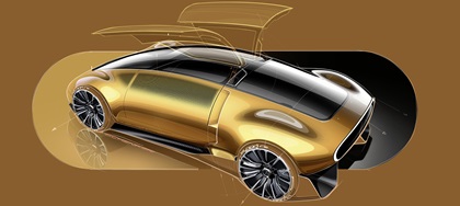 Mercedes-Benz Vision One-Eleven Concept, 2023 – Design Sketch by Matthias Schenker