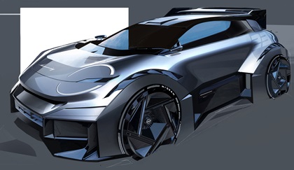 Nissan Concept 20-23, 2023 – Design Sketch