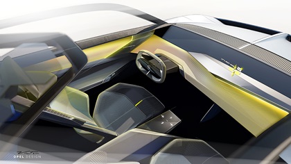 Opel Experimental Concept, 2023 – Design Sketch – Interior