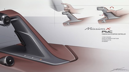 Porsche Mission X Hypercar Concept, 2023 – Interior – Design Sketch