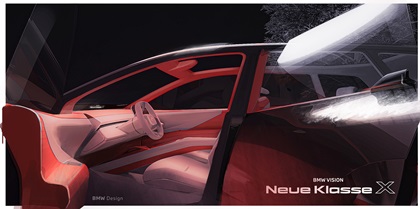 BMW Vision Neue Klasse X Concept, 2024 – Design Sketch – Interior
