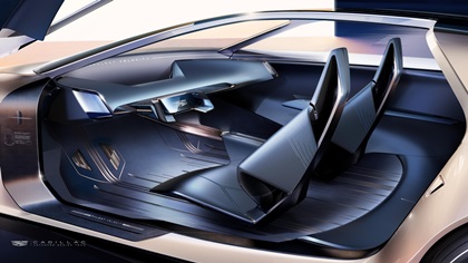 Cadillac Opulent Velocity concept vehicle, 2024 – Design Sketch – Interior