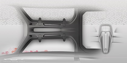 Chrysler Halcyon Concept, 2024 – Design Sketch – Interior