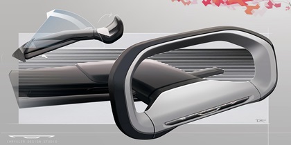 Chrysler Halcyon Concept, 2024 – Design Sketch – Interior