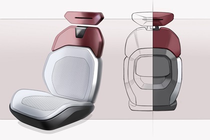 Mitsubishi DST Concept, 2024 – Design Sketch – Interior