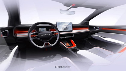 Skoda Epiq Concept, 2024 – Design Sketch – Interior