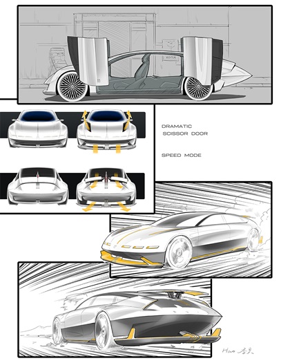 Buick Electra Orbit Concept, 2025 – Design Sketch