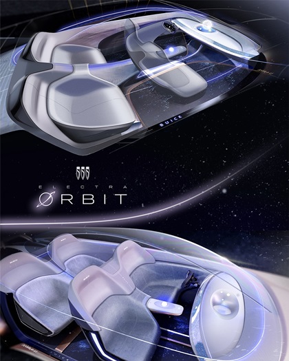 Buick Electra Orbit Concept, 2025 – Design Sketch – Interior