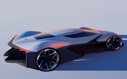 Chevrolet Corvette Concept – UK Advanced Design Studio, 2025 – Design Sketch