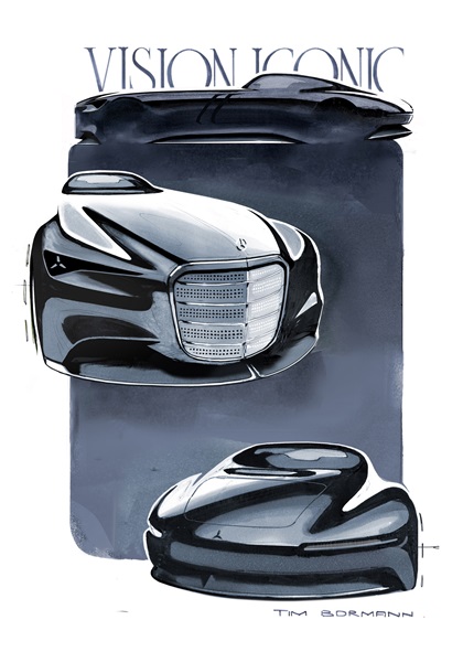 Mercedes-Benz Vision Iconic Concept, 2025 – Design Sketch