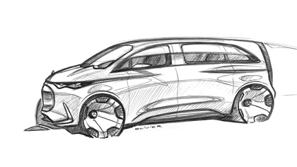 Mercedes-Benz Vision V Concept, 2025 – Design Sketch