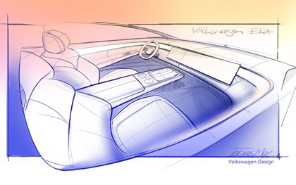 Volkswagen ID. ERA Concept, 2025 – Design Sketch – Interior