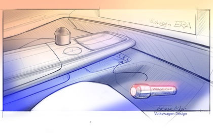 Volkswagen ID. ERA Concept, 2025 – Design Sketch – Interior