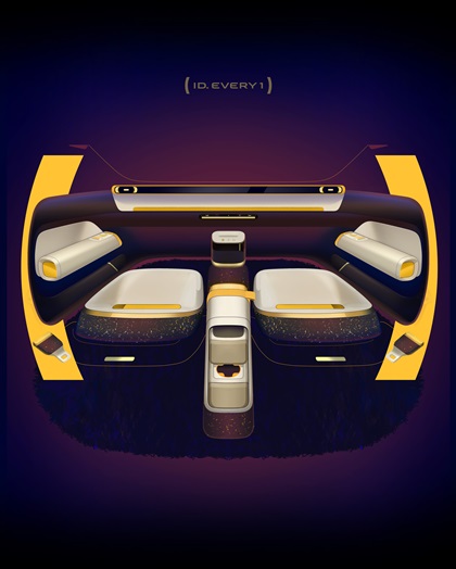 Volkswagen ID. EVERY1 Concept, 2025 – Design Sketch – Interior