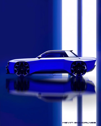 Renault 8 Gordini Concept, 2026 – Design Sketch by Kevin Goncalves