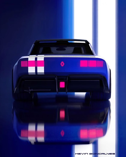 Renault 8 Gordini Concept, 2026 – Design Sketch by Kevin Goncalves