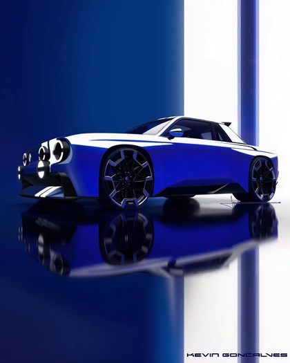 Renault 8 Gordini Concept, 2026 – Design Sketch by Kevin Goncalves