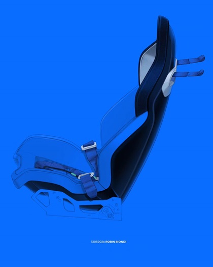 Renault 8 Gordini Concept, 2026 – Interior Design Sketch by Robin-Biondi
