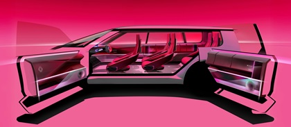 Renault E-Space Concept, 2026 – Design Sketch – Interior