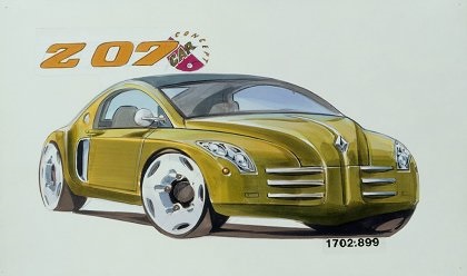 Renault Fiftie, 1996 - Design sketch