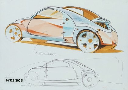 Renault Fiftie, 1996 - Design sketch
