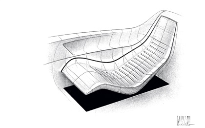 Holden Hurricane - Design Sketch - Seat