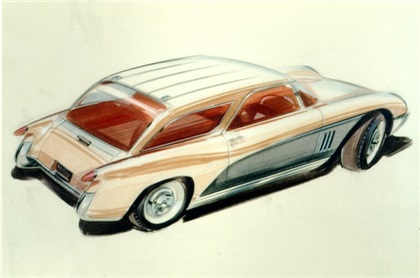 Chevrolet Nomad Motorama Showcar, 1954 - Design Sketch