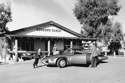 Firebird II during the promotional film shoot in 1957