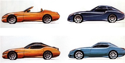 1996 Alfa Romeo Nuvola - Design sketches