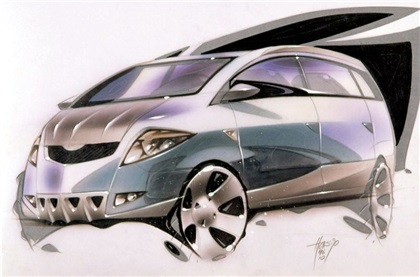 Mazda SW-X Concept, 1997 - Design Sketch