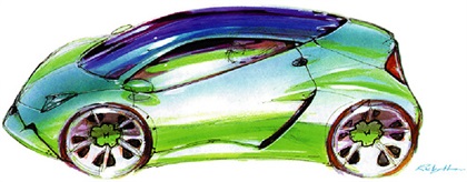 Honda J-VX/GRX Concept - Design Sketch