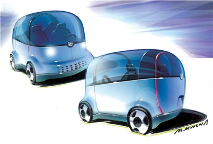 Honda Puyo Concept, 2007 – Design Sketch