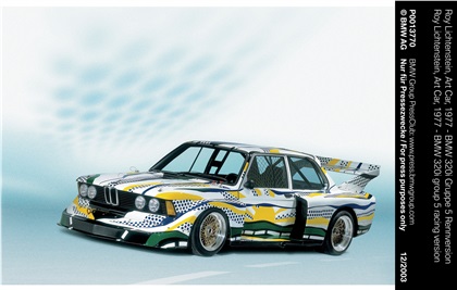 BMW 320i Group 5 Art Car # 3 (1977): Roy Lichtenstein