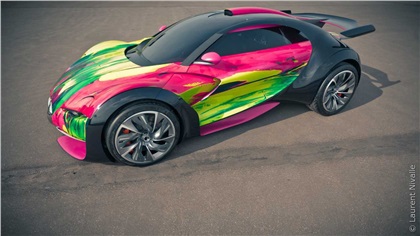 Citroen Survolt Art Car by Francoise Nielly (2010): Survolt стал разноцветным