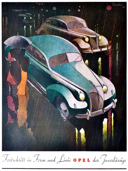 Opel (1938): Advertising Art by Bernd Reuters