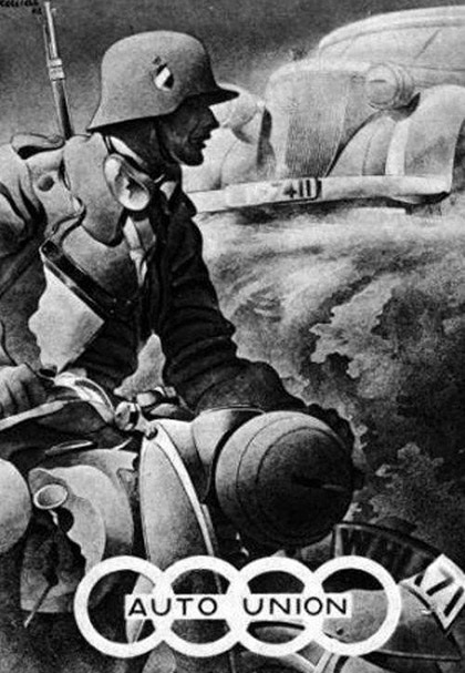 Auto Union - Im Feld (1942): Graphic by Bernd Reuters
