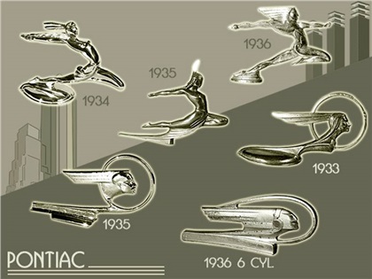Pontiac (1933–1936) – Hood Ornament identification guide