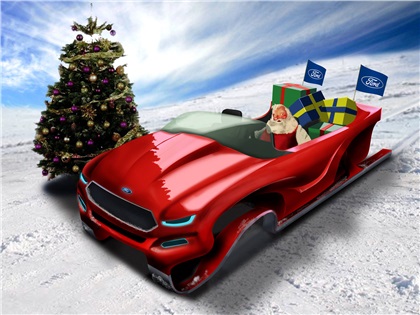 Ford Evos Concept Sleigh: Концепт саней для Санта Клауса 