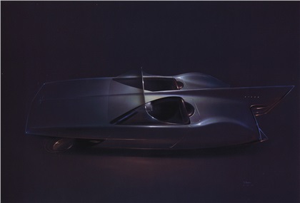 Сид Мид (Syd Mead): Dual Cockpit Racer, 1959