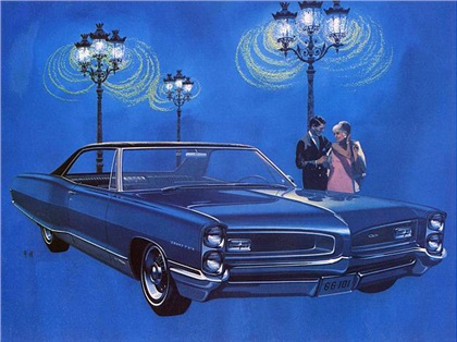 1966 Pontiac Grand Prix - Anniversary Ad: Art Fitzpatrick and Van Kaufman